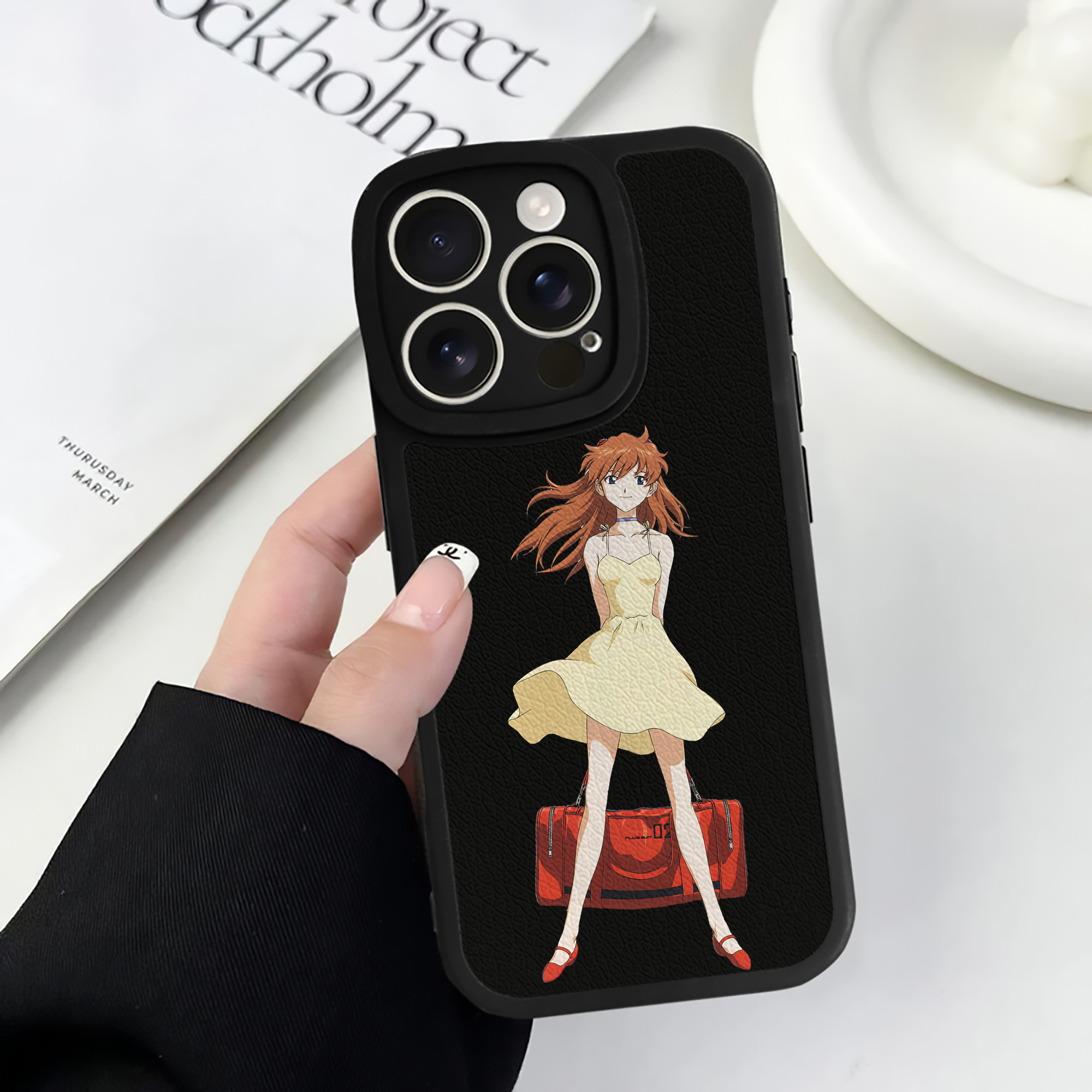 （画像用） EVA 新世紀エヴァンゲリオン 【iPhone 16シリーズ対応】シリコンスマホケース（レザー調） 材質：シリコン